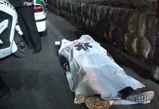 مرگ موتورسوار ۶۰ ساله