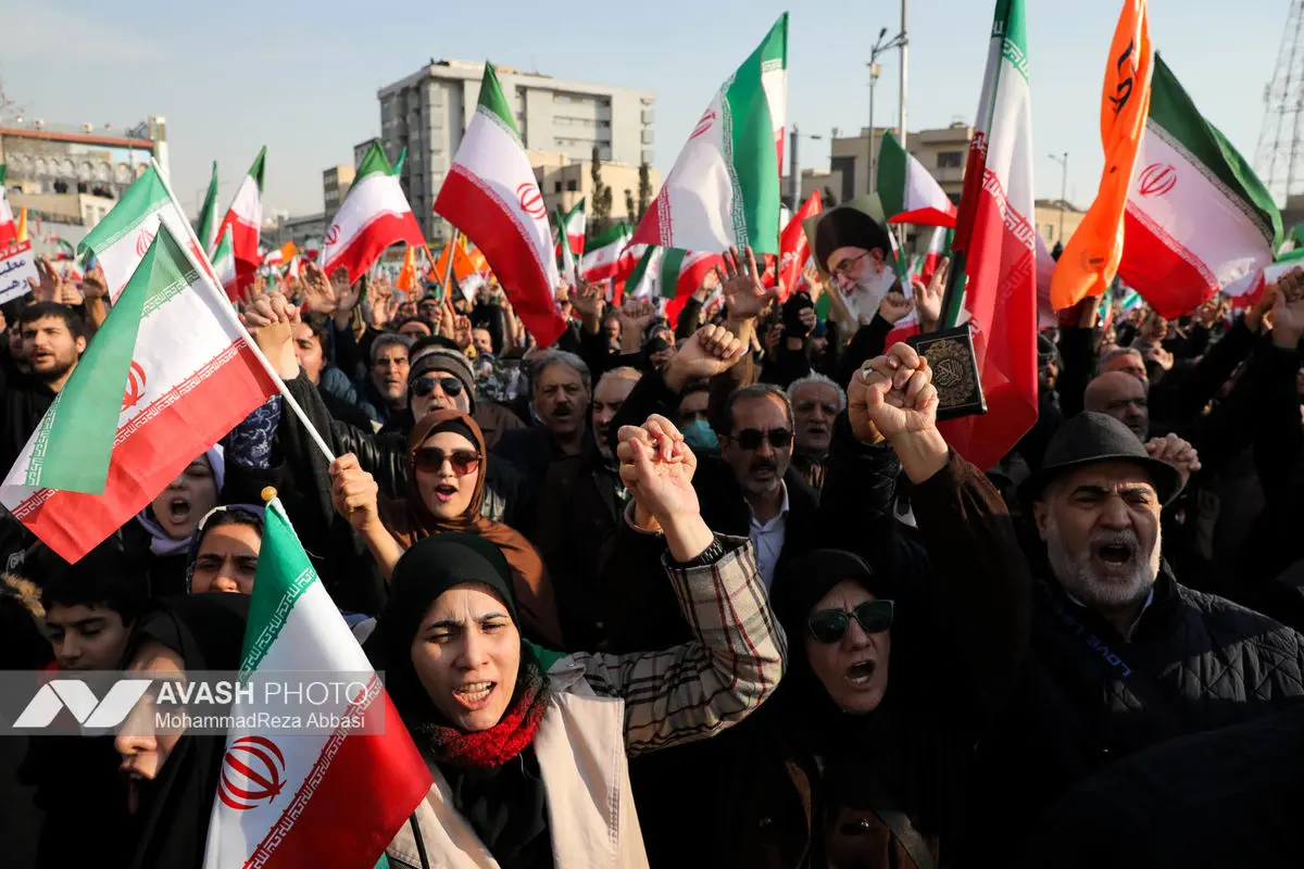 راهپیمایی محکومیت اقدامات تروریستی آمریکا و رژیم صهیونیستی علیه ملت ایران - تهران