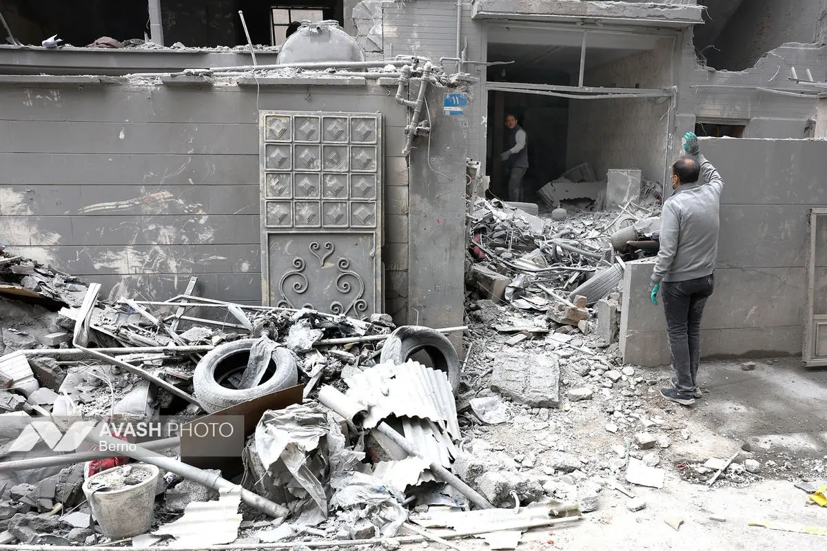 خسارات ناشی از تجاوز هوایی آمریکا و رژیم صهیونیستی به ایران - تهران 