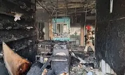 آتش‌سوزی پاساژ در تهرانسر با مصدومیت یک آتش‌نشان