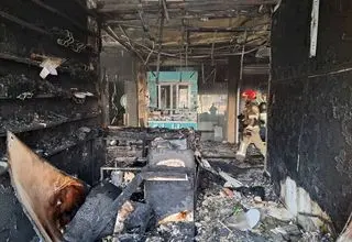 آتش‌سوزی پاساژ در تهرانسر با مصدومیت یک آتش‌نشان