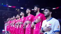 ملی‌پوشان والیبال با شعار «ای ایران» به مصاف آمریکا رفتند