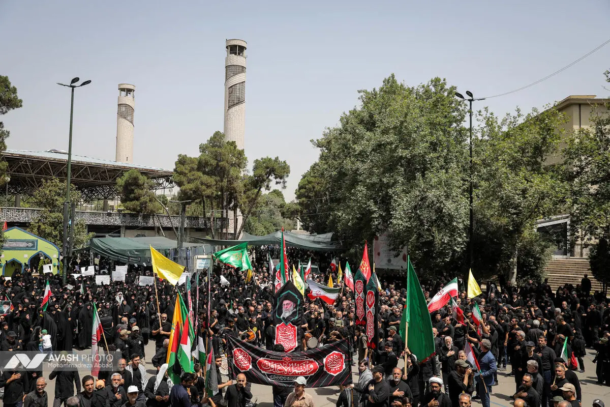 دسته عزاداری مردمی دانشجویی ظهر تاسوعا در تهران