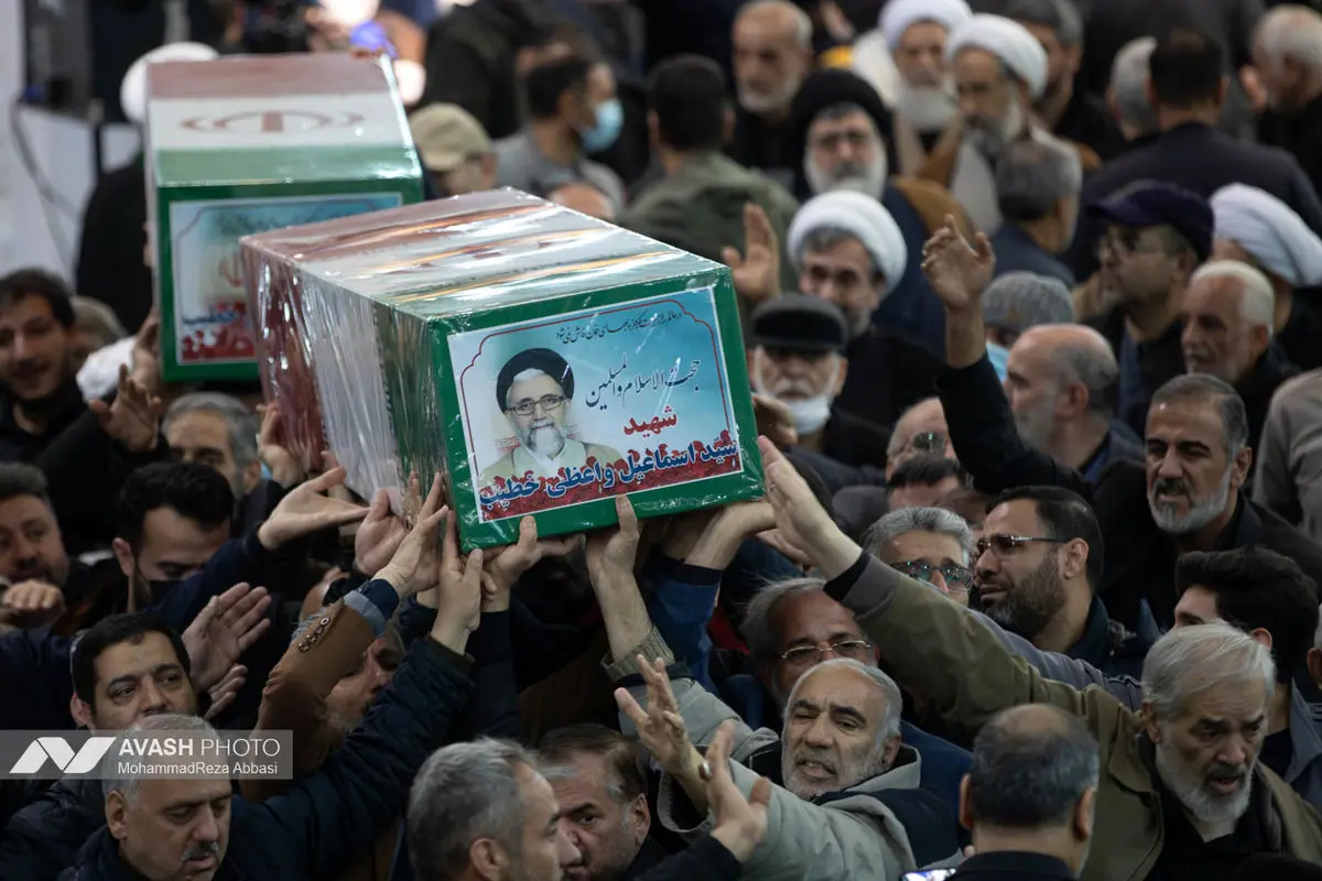 تشییع پیکر شهید اسماعیل خطیب وزیر اطلاعات