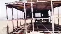 به آتش کشیدن کانکس محیطبانان توسط شکارچیان متخلف
