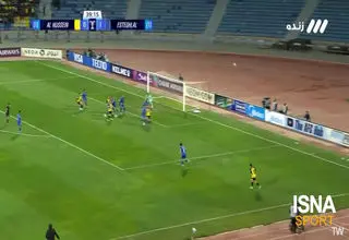 گل اول الحسین اردن به استقلال + ویدیو