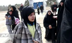 مراسم خاکسپاری پیکر شهدای تجاوز آمریکا و رژیم صهیونیستی - تهران