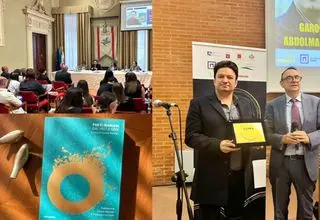 گروس عبدالملکیان جایزه بین‌المللی شعر چپو را دریافت کرد