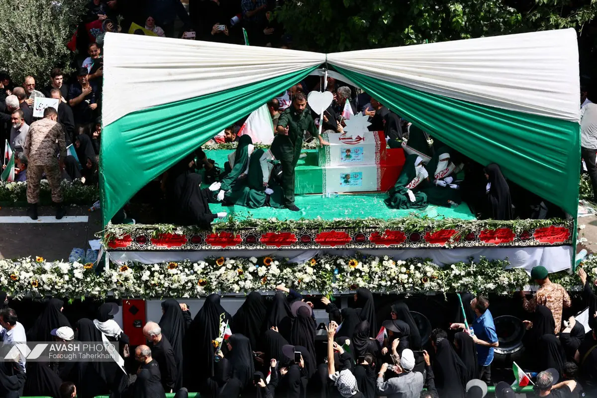 مراسم تشييع پيکر مطهر تعدادي از سرداران و فرماندهان، دانشمندان هسته‌اي