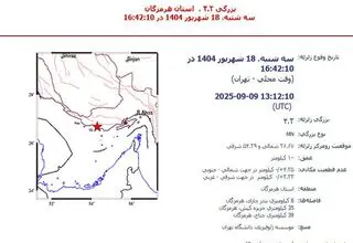 زلزله ۴.۲ ریشتری هرمزگان را لرزاند