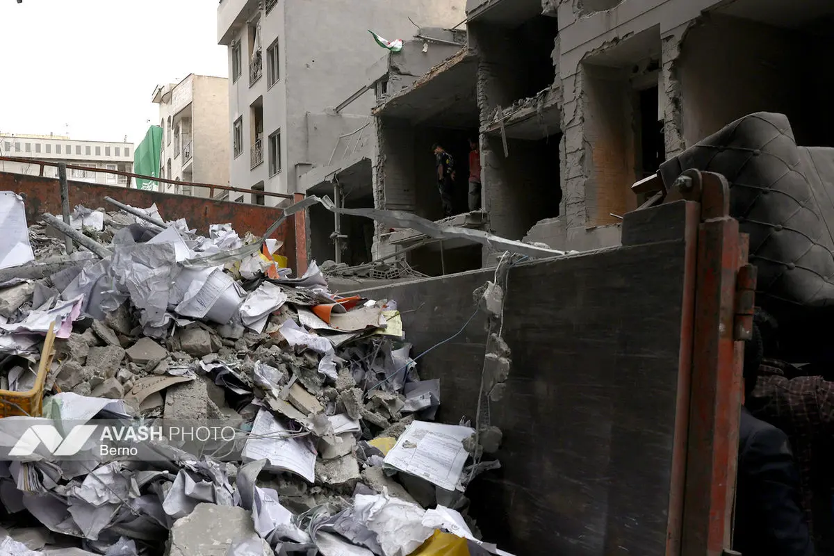 خسارات ناشی از تجاوز هوایی آمریکا و رژیم صهیونیستی به ایران - تهران