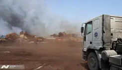 مهار آتش‌سوزی کوچک در بندر شهید رجایی