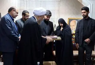 ابلاغ پیام رهبر انقلاب به خانواده سرلشکر شهید غیب‌پرور