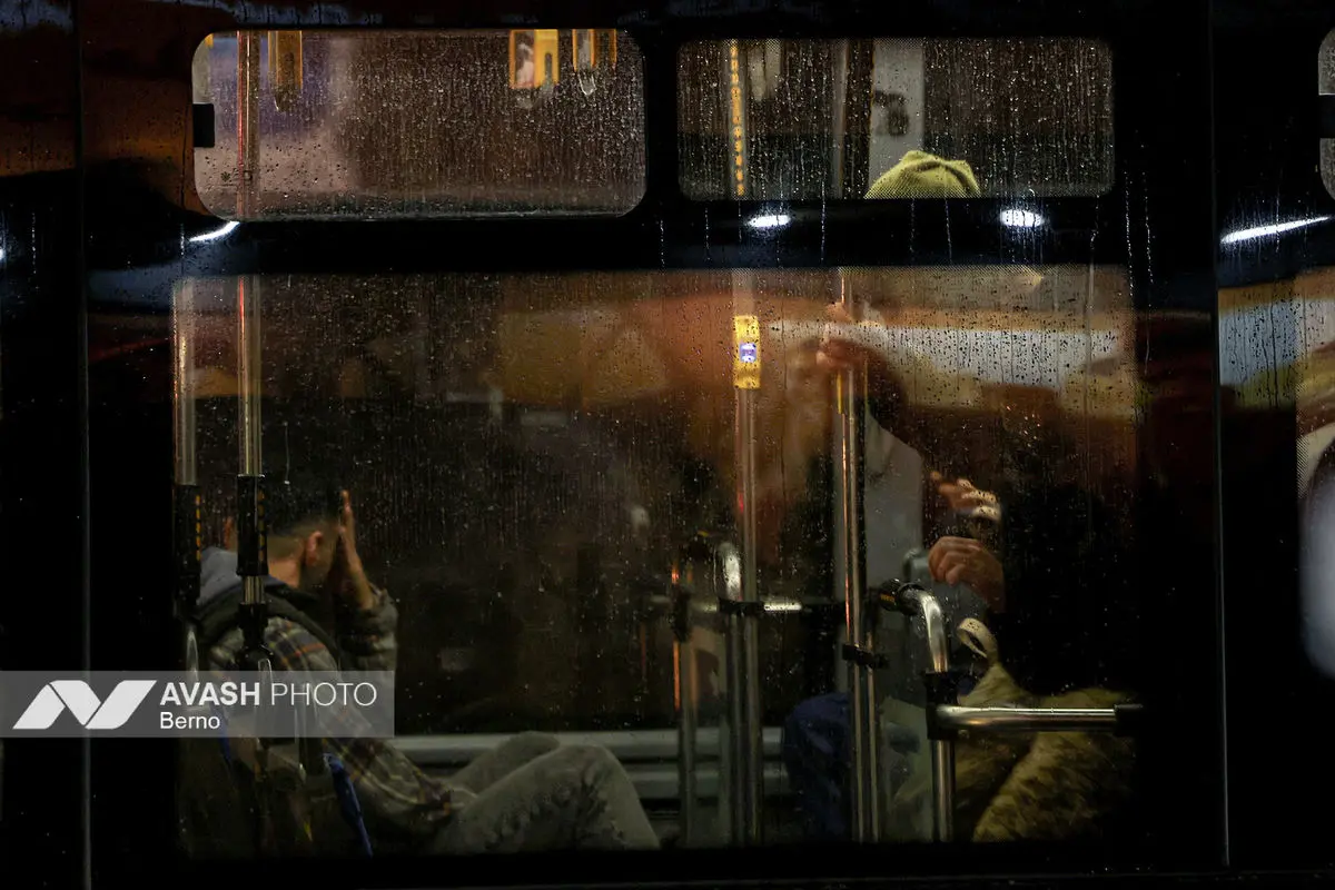 بارش باران پاییزی در تهران