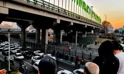 سقوط مرگبار مرد میانسال از پل نیایش تهران