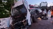 تصادف مرگبار در برخورد پژو ۲۰۶ با تیبا