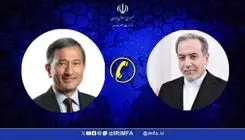 گفت‌وگوی تلفنی وزرای امور خارجه ایران و سنگاپور