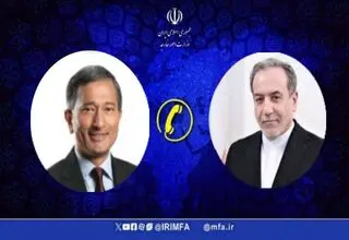 گفت‌وگوی تلفنی وزرای امور خارجه ایران و سنگاپور