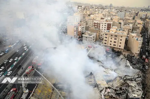 آتش‌سوزی بازار بزرگ جنت‌ - تهران