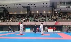 مدال نقره بر گردن بیتا جواهری