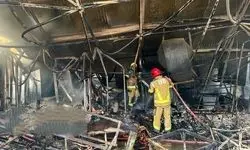 علت حادثه حریق در بازارچه جنت در دست بررسی است