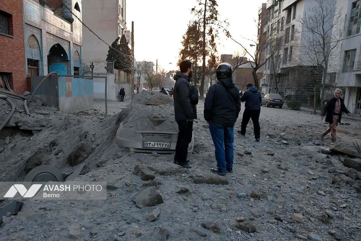 حمله هوایی صبح  امروز به تهران