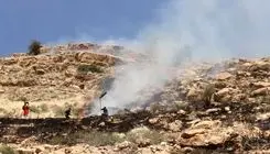 آتش‌سوزی گسترده در ارتفاعات کوه دراک شیراز مهار شد