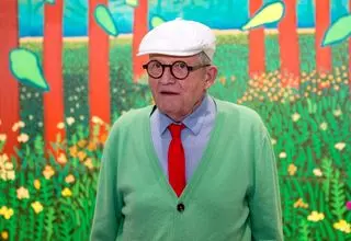 اثر مشهور «دیوید هاکنی» به حراج گذاشته شد