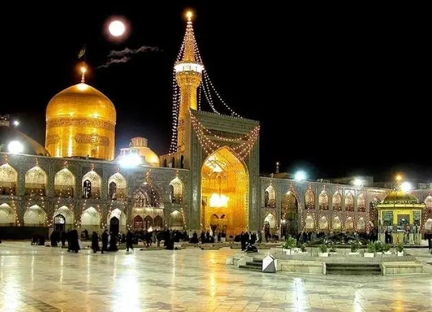 فیلمی از فعال شدن پدافند مشهد از داخل صحن