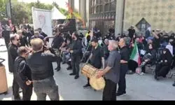 گردهمایی درتئاترشهر برای مراسم تشییع رهبر شهید