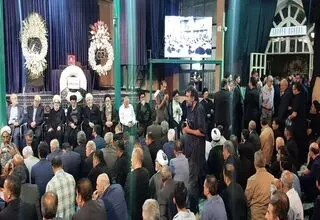 برگزاری مراسم بزرگداشت والده همسر حجت‌الاسلام سید حسن خمینی در حسینیه جماران