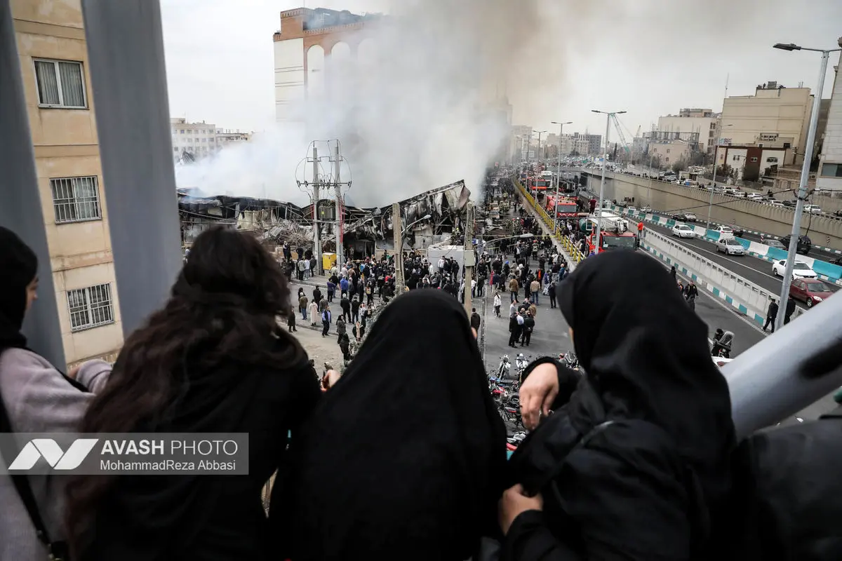 آتش‌سوزی بازار بزرگ جنت‌ - تهران
