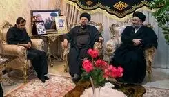 حضور سیدحسن خمینی در منزل سردار سپهبد شهید