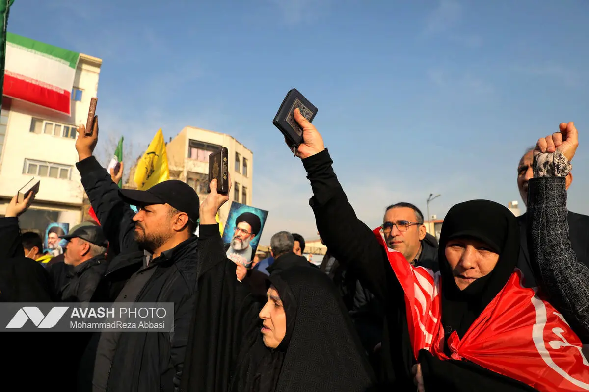 راهپیمایی محکومیت اقدامات تروریستی آمریکا و رژیم صهیونیستی علیه ملت ایران - تهران