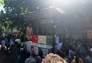 پیکر 5 شهید حمله موشکی اسرائیل به ایران تشییع شد