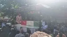 پیکر 5 شهید حمله موشکی اسرائیل به ایران تشییع شد