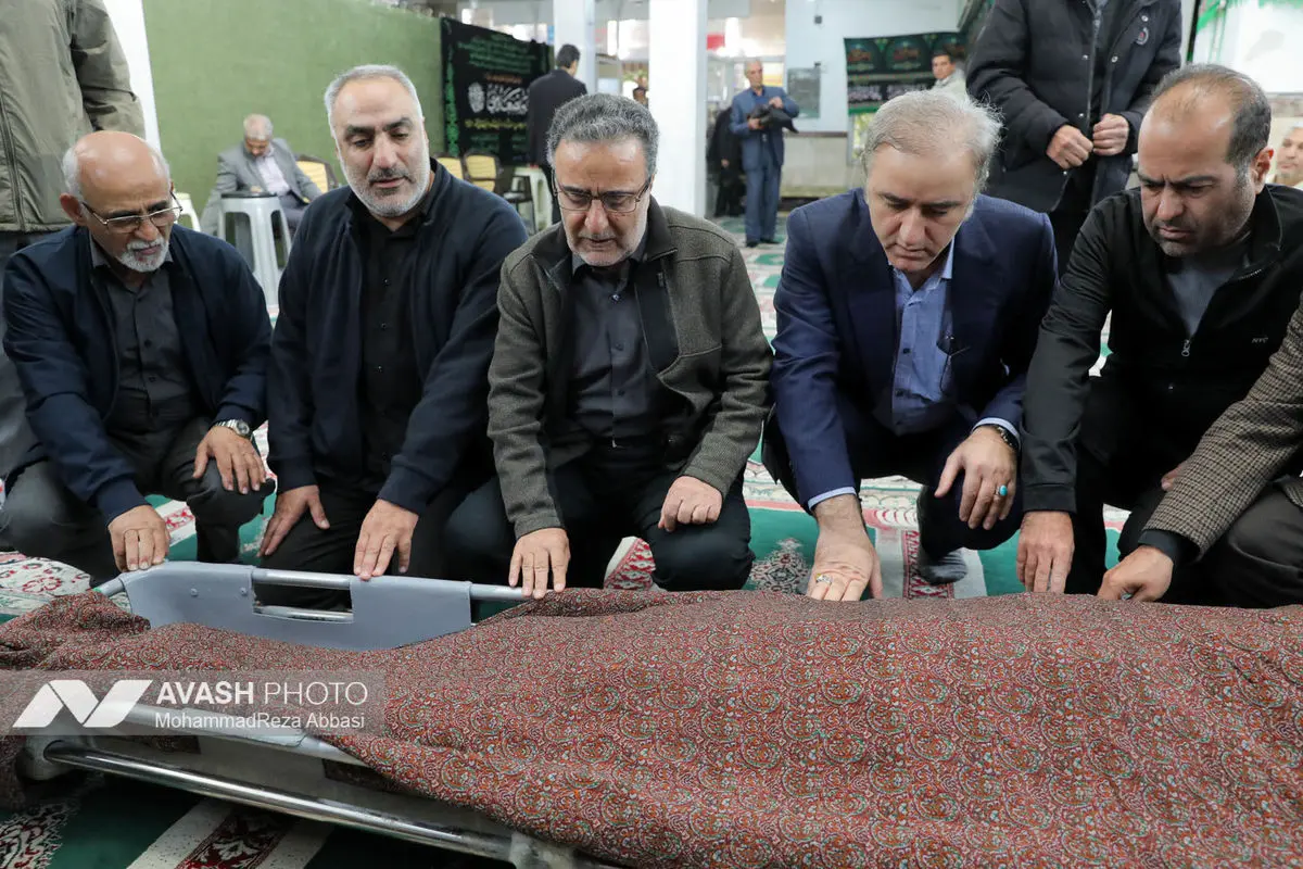 مراسم تشییع سید محمد تاج زاده