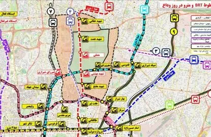 محدودیتهای ترافیکی همزمان با مراسم وداع و تشییع رهبر شهید