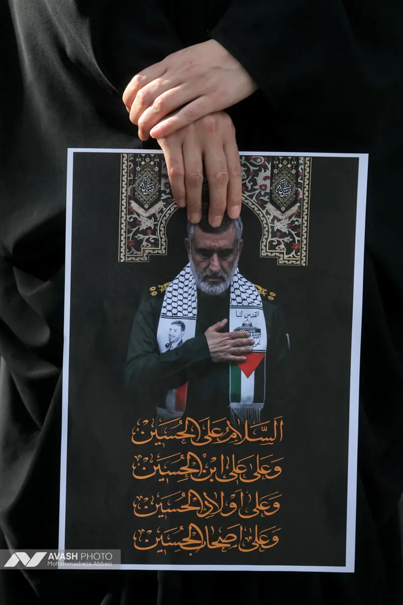 مراسم تشییع پیکر سردار حاجی زاده