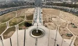 بهسازی چمن‌های میدان آزادی پس از ۱۵ سال شروع شد