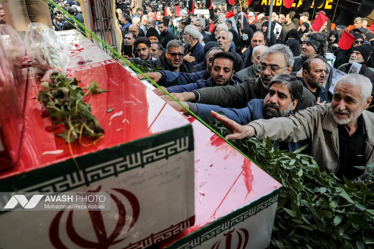 مراسم تشییع پیکرهای ۱۰۰ شهید گمنام - تهران