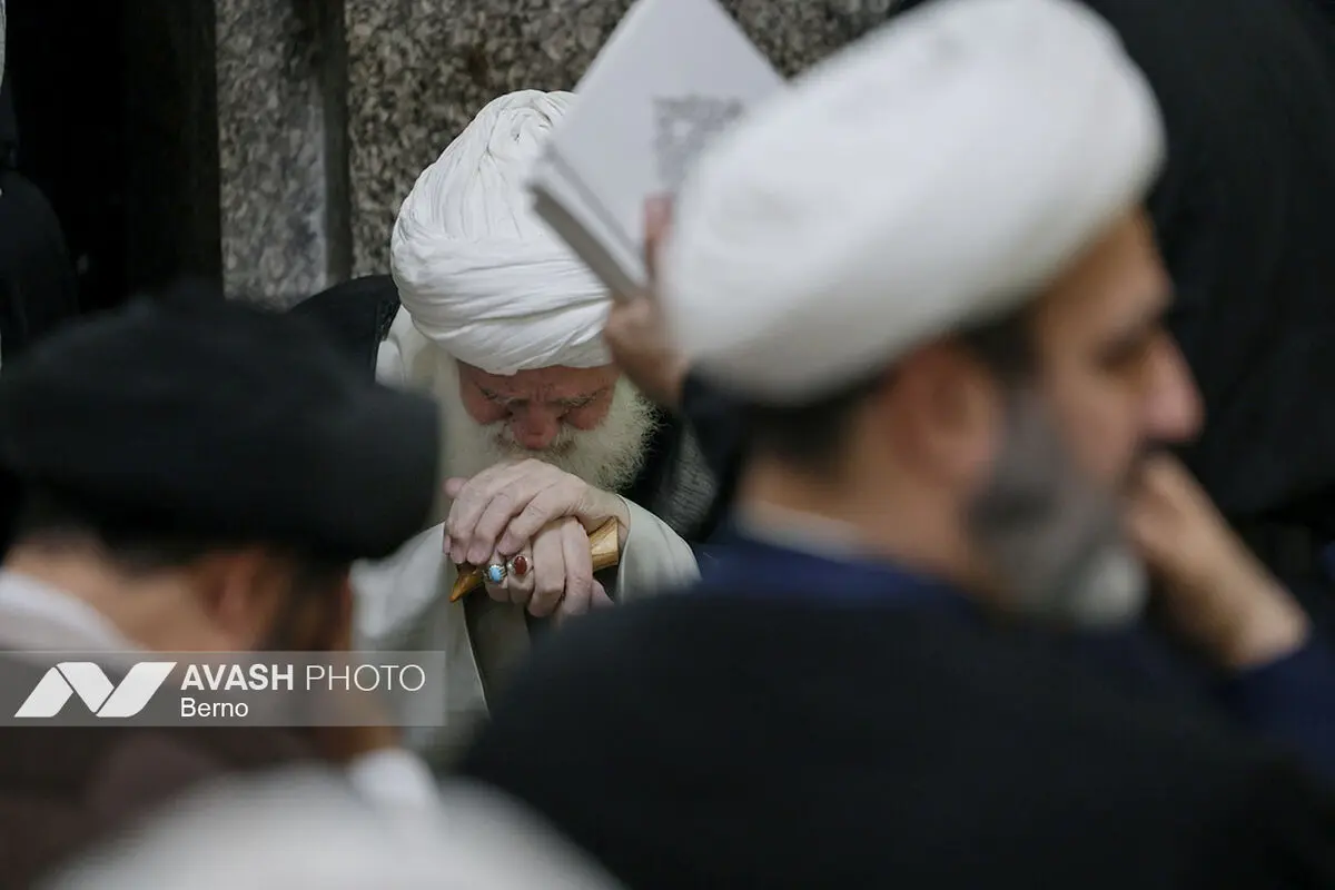 مراسم ختم همسر آیت‌الله سیستانی - تهران