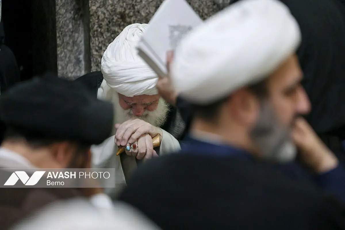 مراسم ختم همسر آیت‌الله سیستانی - تهران