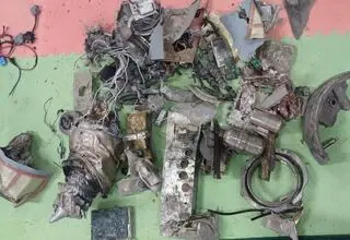 یک فروند موشک کروز «جی اس اس ام»  منهدم شد + عکس 