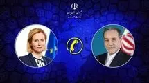 رایزنی تلفنی وزیر خارجه ایران با مسئول سیاست خارجی اتحادیه اروپا
