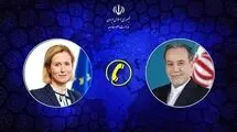 رایزنی تلفنی وزیر خارجه ایران با مسئول سیاست خارجی اتحادیه اروپا