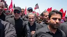 حضور عراقچی در مراسم تشییع آقای شهید ایران