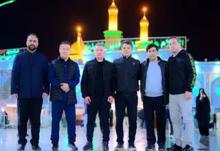 حضور تیم‌های ملی کشتی آزاد و فرنگی در کربلای معلی