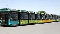 ترخیص ۸۵ اتوبوس برقی  در شرایط جنگی