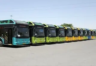 ترخیص ۸۵ اتوبوس برقی  در شرایط جنگی